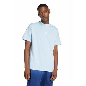 Tricou de bumbac cu decolteu la baza gatului imagine
