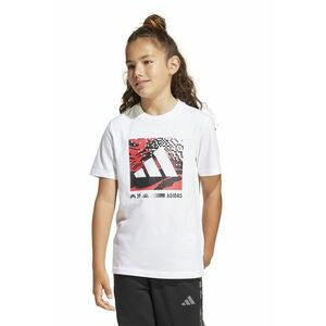Tricou cu decolteu la baza gatului si imprimeu imagine