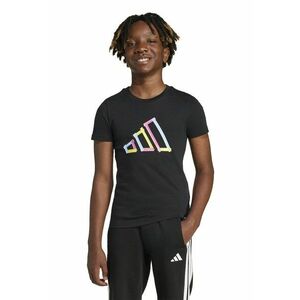 Tricou cu decolteu la baza gatului si imprimeu logo imagine