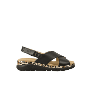 Sandale casual - dama - AIR FUNCTION SYSTEM - 12505VT negru - piele naturala imagine