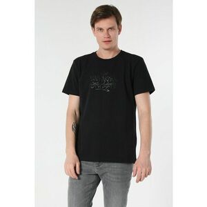 Tricou regular fit cu aplicatie text imagine