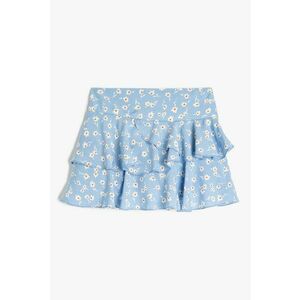 Fusta scurta cu model floral imagine