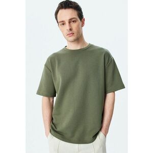 Tricou uni cu decolteu la baza gatului imagine