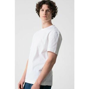 Tricou de bumbac cu decolteu la baza gatului imagine