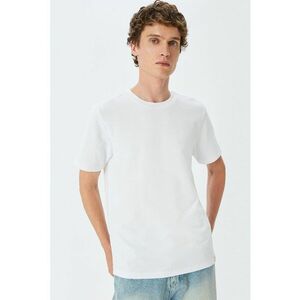 Tricou uni cu decolteu la baza gatului imagine