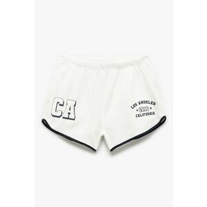 Pantaloni scurti de bumbac cu text imagine