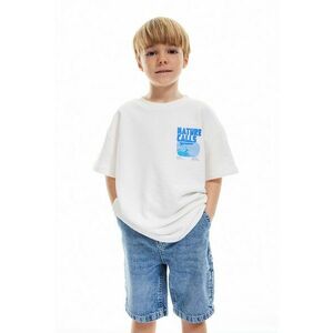 Tricou din amestec de bumbac cu text imagine