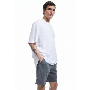 Pantaloni din amestec de bumbac cu snur imagine