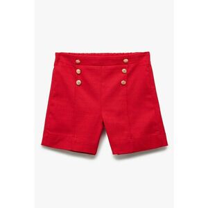 Pantaloni scurti uni cu nasturi decorativi imagine