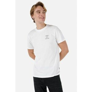 Tricou de bumbac cu imprimeu pe spate imagine