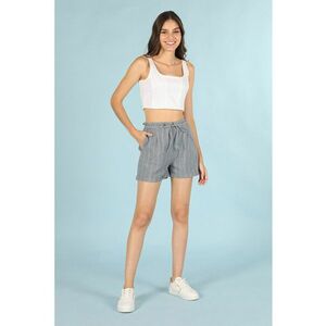Pantaloni scurti din bumbac cu snur imagine