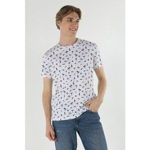 Tricou din bumbac cu imprimeu variat imagine