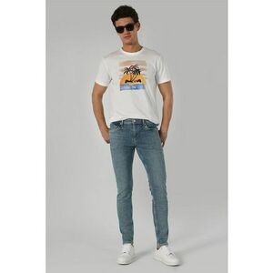 Blugi slim fit cu aspect decolorat Danny imagine