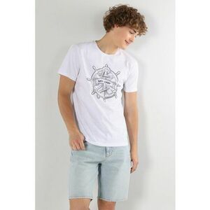 Tricou de bumbac cu imprimeu grafic imagine
