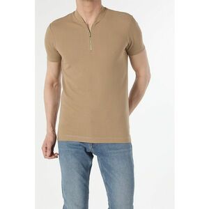 Tricou slim fit cu fenta cu fermoar imagine