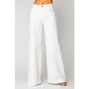 Blugi elastici din denim White 15910 imagine