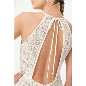 Rochie maxi tricotata cu model cu perforatii imagine