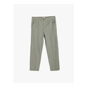 Pantaloni evazati cu buzunare - Gri - imagine