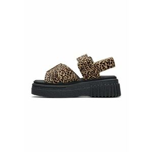 Sandale din piele cu model animal print imagine