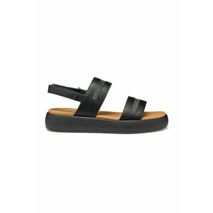 Sandale din piele ecologica cu inchidere velcro si detalii stralucitoare imagine