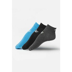 Set de sosete scurte unisex din amestec de bumbac cu logo - 3 perechi imagine