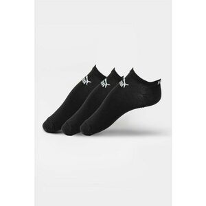 Set de sosete unisex pana la glezna cu model logo - 3 perechi imagine