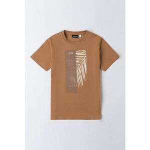 Tricou cu decolteu la baza gatului si imprimeu imagine
