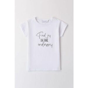 Tricou cu decolteu rotund si imprimeu text imagine