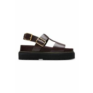 Sandale de piele cu platforma imagine
