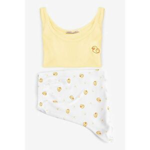 Pijama cu imprimeu si maneci scurte imagine