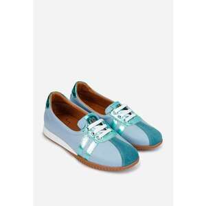 Pantofi dama bleu din piele imagine