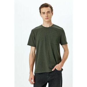 Tricou texturat cu buzunar pe piept imagine