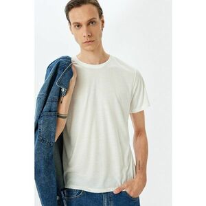 Tricou regular fit cu decolteu la baza gatului imagine