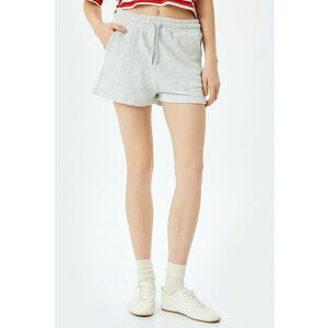 Pantaloni scurti din amestec de bumbac cu snur de ajustare in talie imagine
