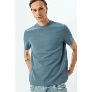 Tricou regular fit cu decolteu la baza gatului imagine