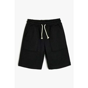 Pantaloni scurti cu snur in talie imagine