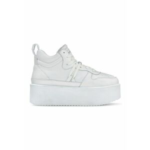 Pantofi sport wedge de piele Colette imagine