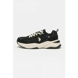 Pantofi sport din piele intoarsa sintetica si material textil imagine