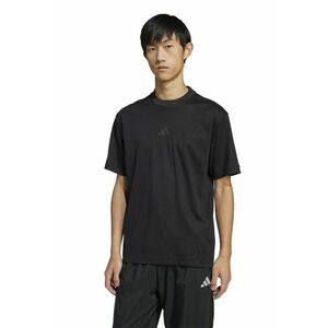 Tricou cu decolteu la baza gatului si detaliu cu model monograma imagine