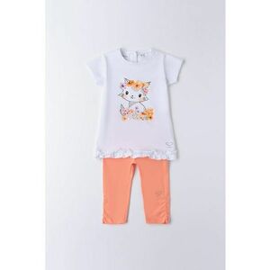 Set de colanti si tricou cu imprimeu imagine