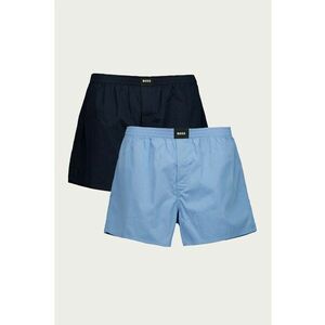 Set de boxeri din bumbac cu model uni - 2 perechi imagine