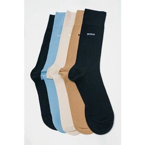 Set de sosete lungi cu logo discret - 5 perechi imagine