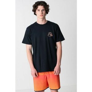 Tricou cu decolteu la baza gatului si imprimeu grafic imagine