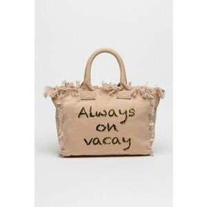 Geanta shopper cu imprimeu text imagine