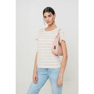 Tricou cu decolteu rotund si model in dungi imagine