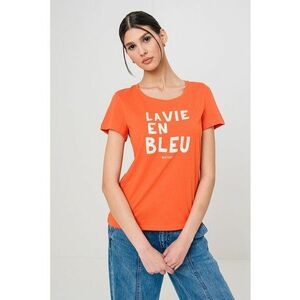 Tricou slim fit cu text imagine