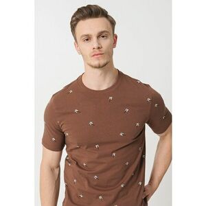 Tricou regular fit cu decolteu la baza gatului imagine