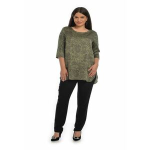 Tunica Dama - Verde cu imprimeu paisley - imagine