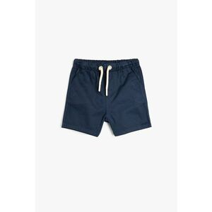 Pantaloni scurti cu snur si buzunare oblice imagine