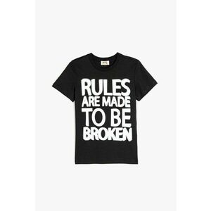 Tricou cu imprimeu text imagine